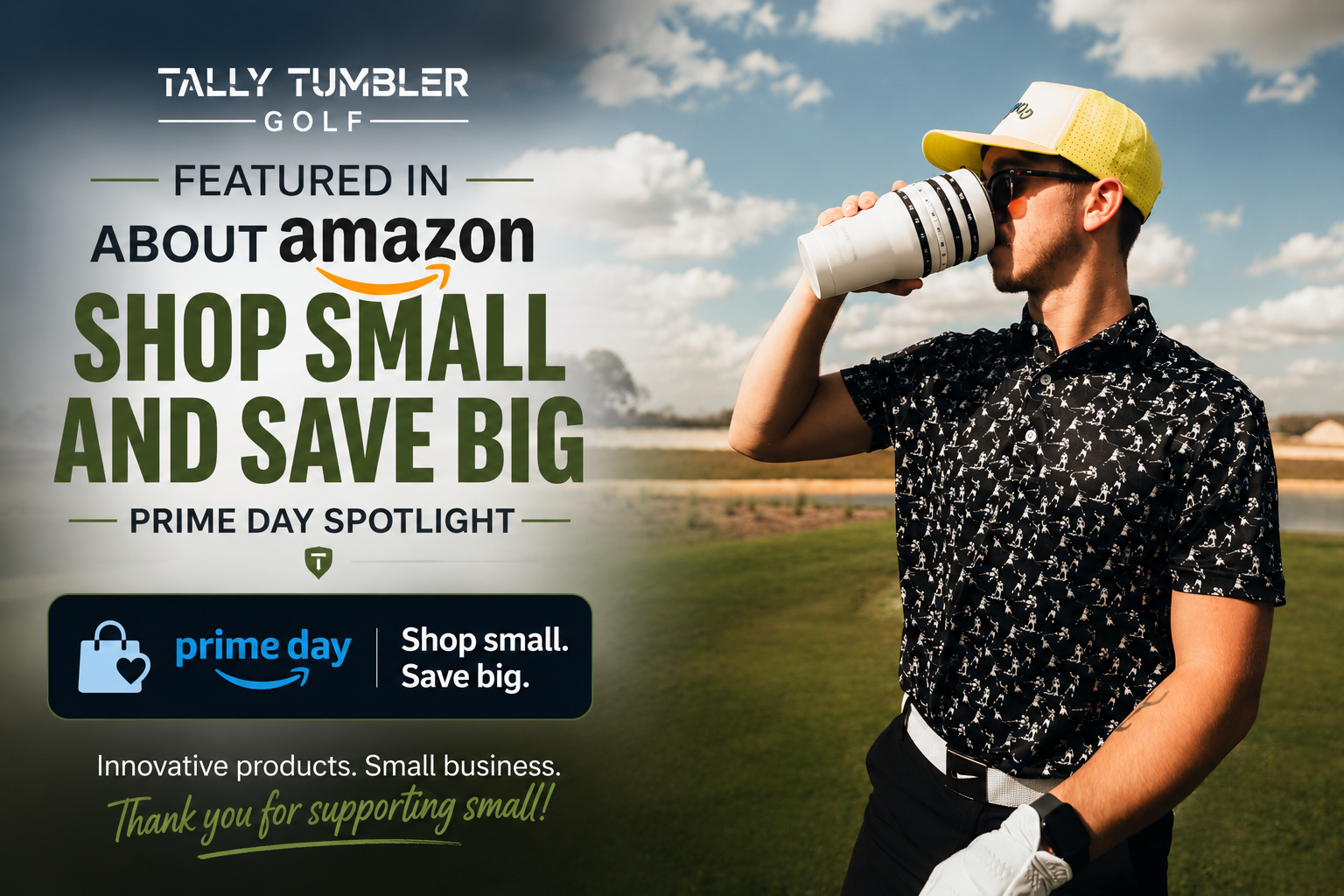 Tally Tumbler Featured in About Amazon's "Shop Small and Save Big"