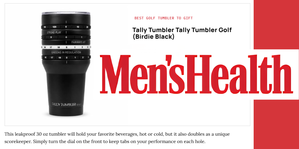 Men's Health Adds Tally Tumbler to Its Golf Gift List