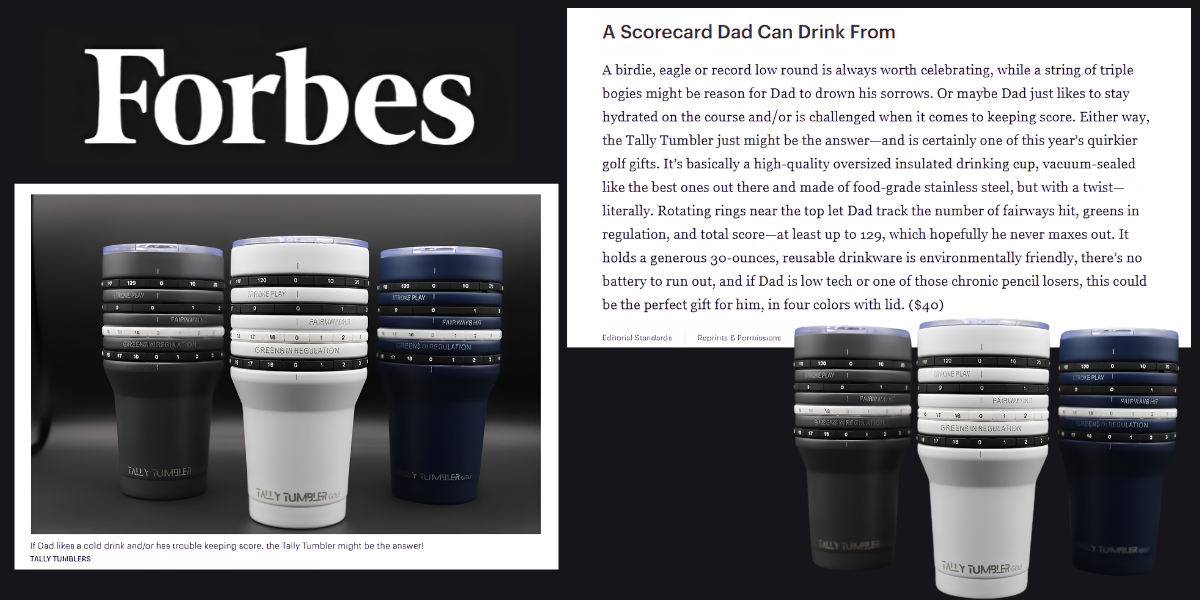 Forbes Calls It "A Scorecard Dad Can Drink From
