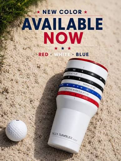 Tally Tumbler’s Red, White and Blue Golf Cup Brings Practicality to the Course